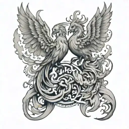 Gemini Pheonix Fire And Water