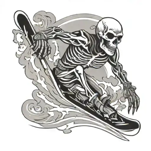 Skiing Skeleton