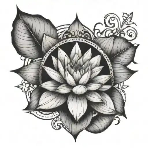 Water Lily Compass Rose