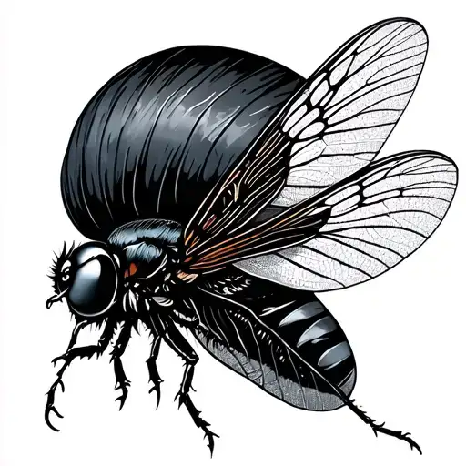 Elegant Line Tattoo Firefly