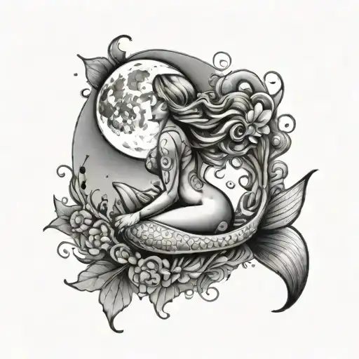 Moon And Mermaid
