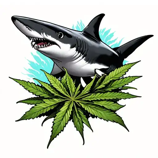 High On Weed Friendly Shark