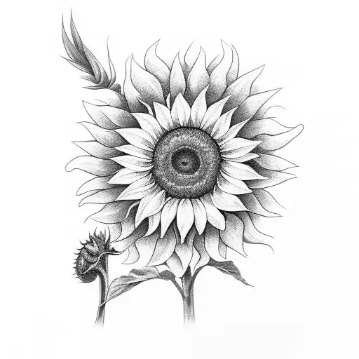 Book Page With Sunflower And Zippo