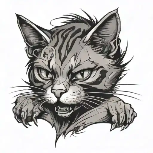 Anarchy Punk Rock Cat