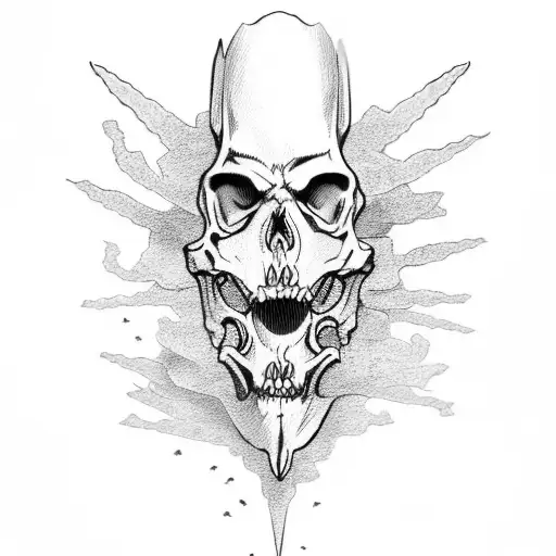 Apocalypse Skeleton Riding A White Horse