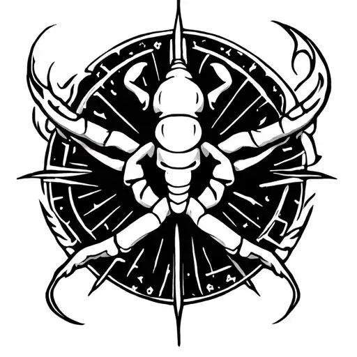 Simple Cancer Zodiac Sign Tattoo Design