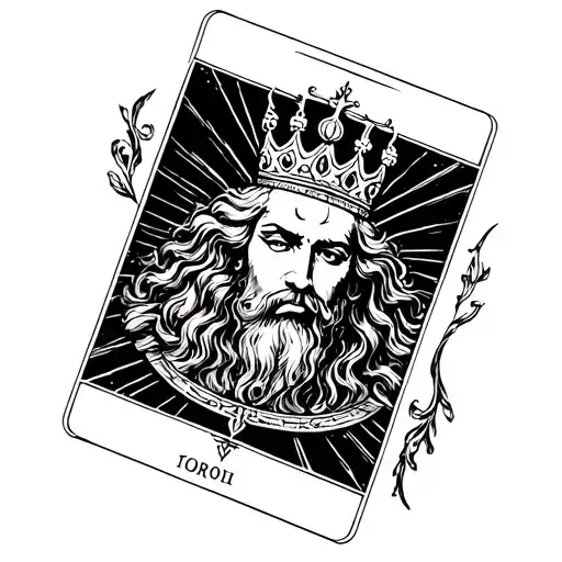 The King Tarot Card