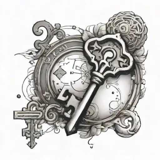 A Minimalist Tattoo Of A Key Symbolizing Unlocking New Perspectives In 'Pensar Fora Da Caixa'