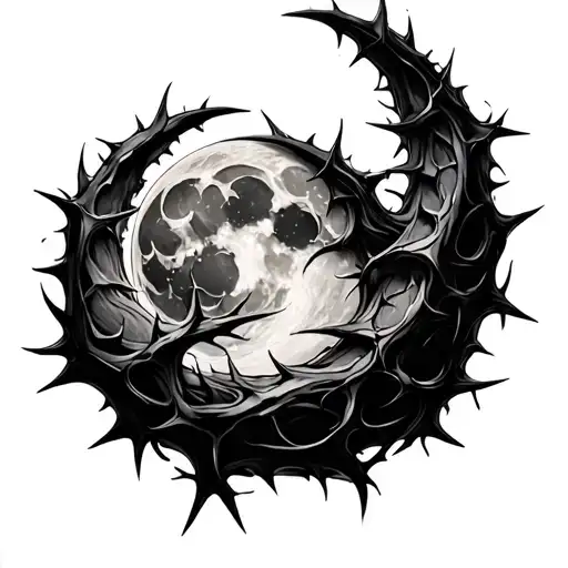 Moon Thorns Wrapped Together
