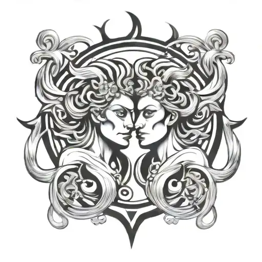 Gemini Zodiac Sign Incorporated Representing My Son