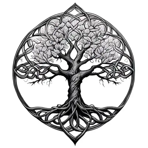 Celtic Knot Tree Of Life Sleeve