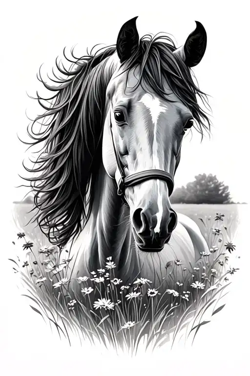 Horse In A Meadow