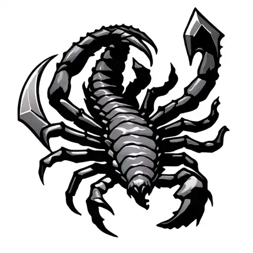 Scorpio With A Mace On The Tail