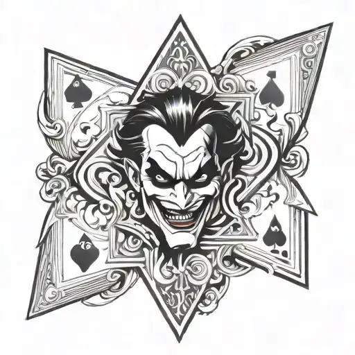 Samulai And Joker Card