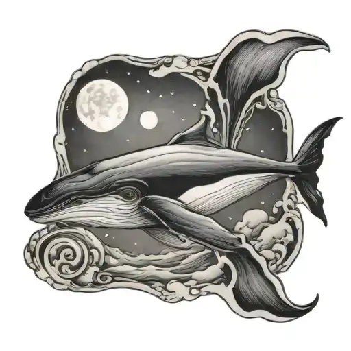 Whale And The Moon Inside