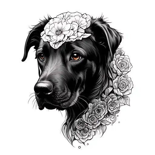 Lady Shephard Line Art