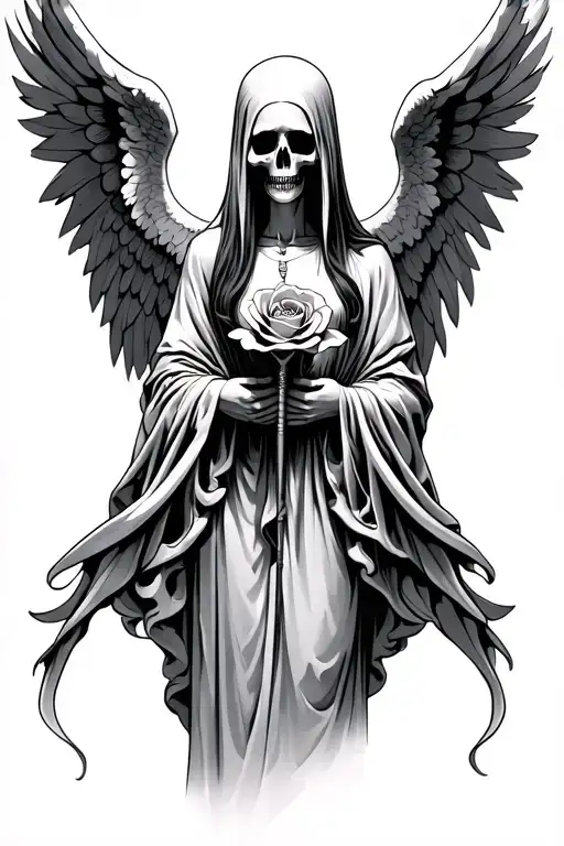 Angel Of Death Holding Roseri