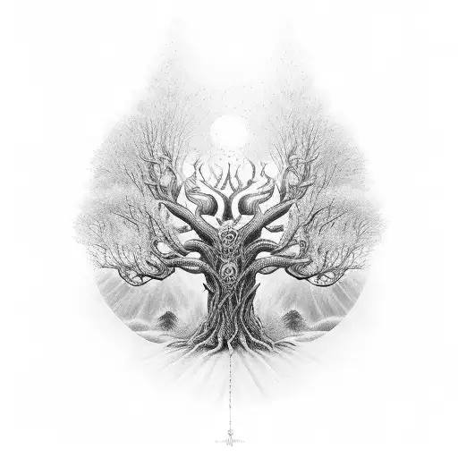 Full Sleave Viking Tree Of Life