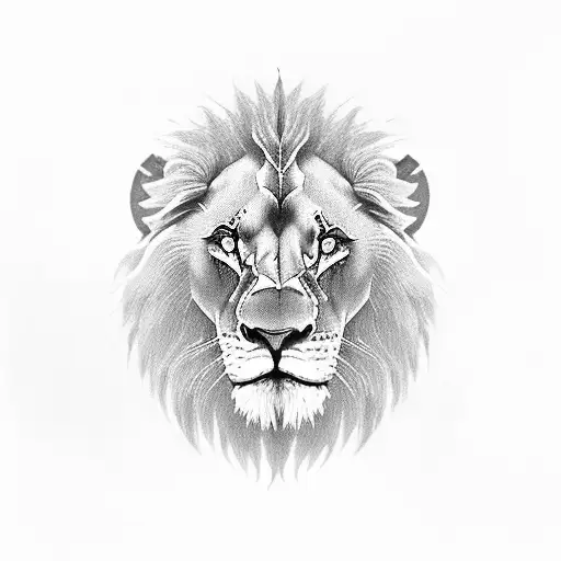 Lion With Saint Christopher