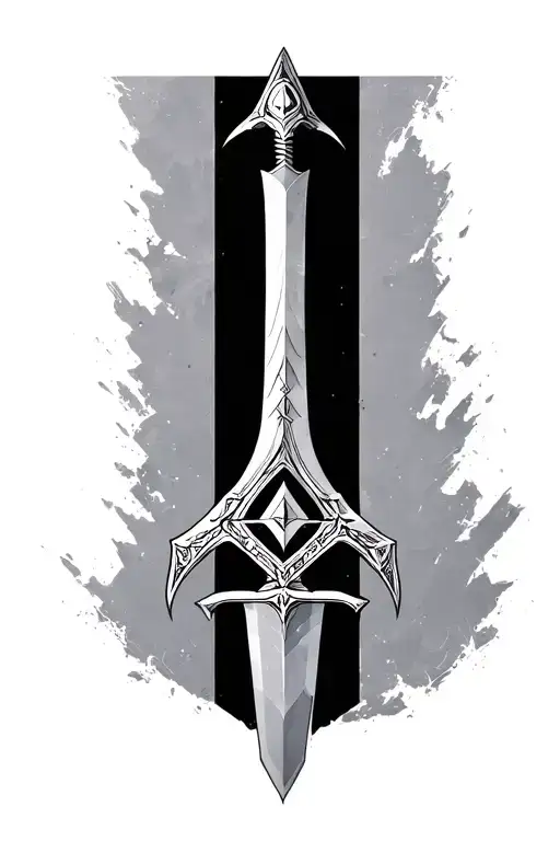 Master Sword Woth Triforce