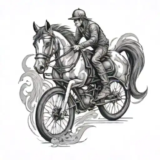 Bike And Horse