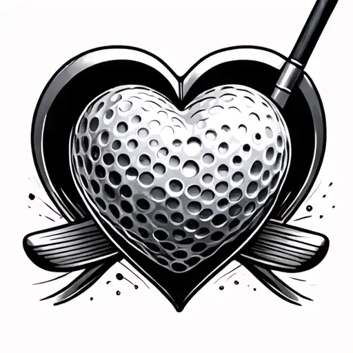 Golf Club Heart Shape