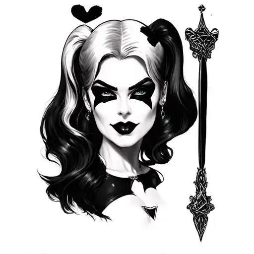 Harley Quinn Dark Thigh