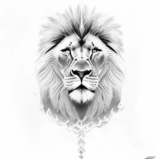 Gladiator And Lion Shoulder Tattoo Designs