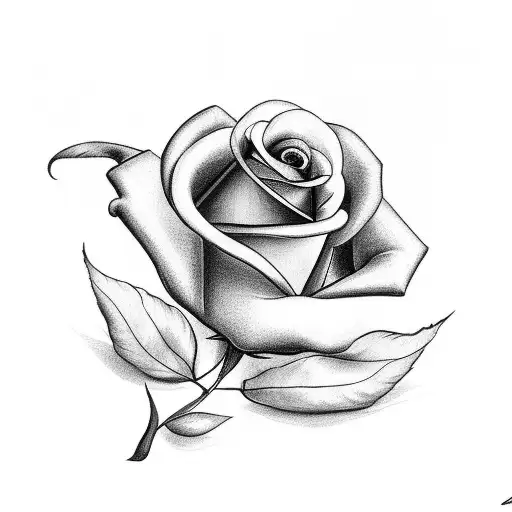 Dove With Sunday's And A Rose