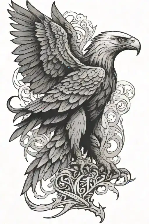 Eagle Dark Lettering Anime