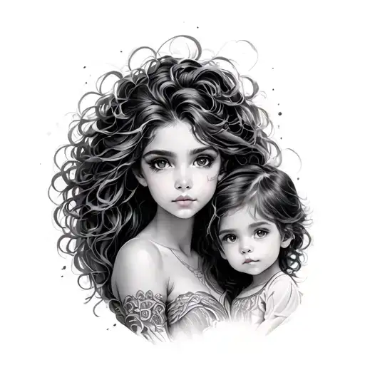 Leona Con 2 Children