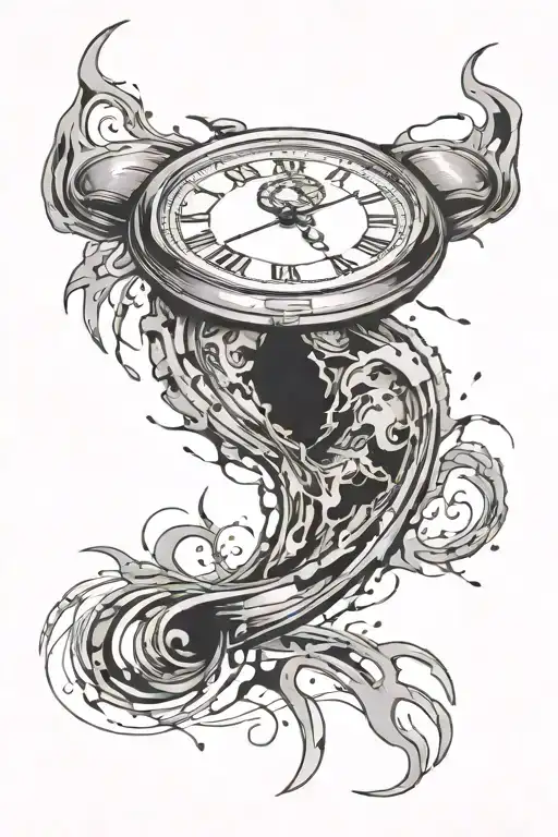 Broken Watch Being Warped