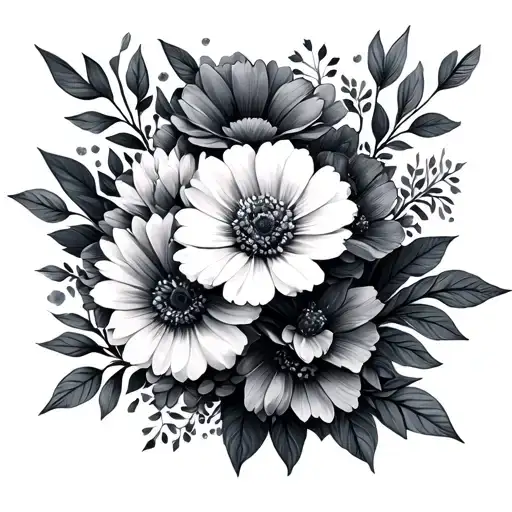 January Birth Flowers Surrounding