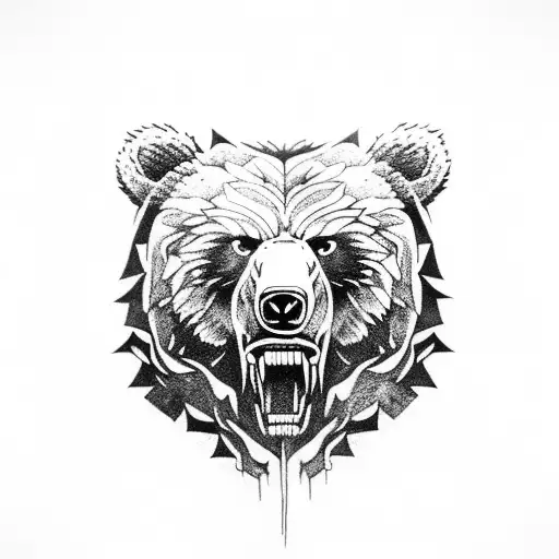 Ferocious Bear Sleeve