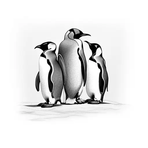 Emperor Penguin Family