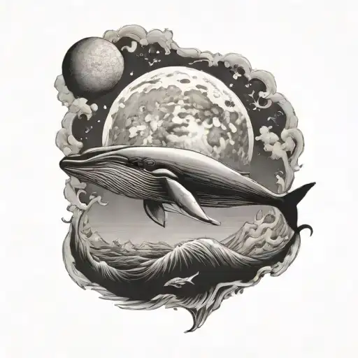 Whale And The Moon Rising