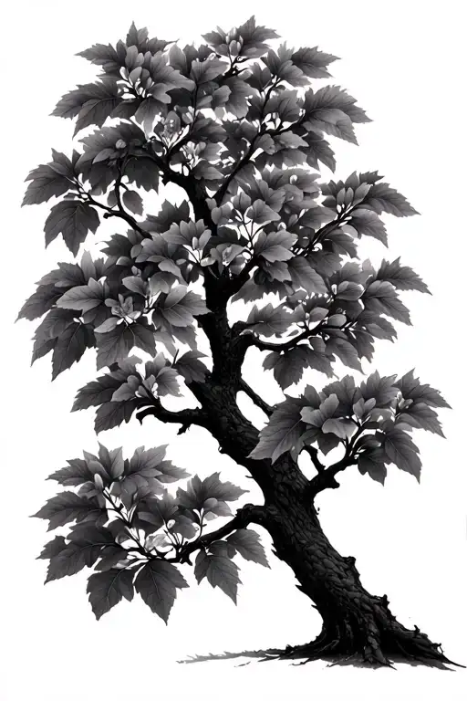 Eastern Redbud Tree Illustrative