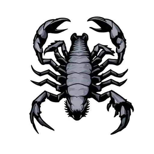 Scorpio In A Shape Of Cross