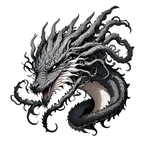 Medusa And Dragons Fierce