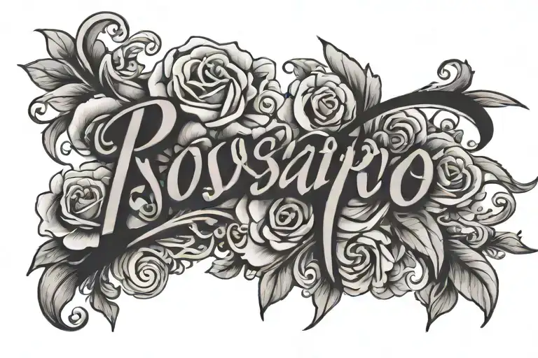 Rosario Name In Elegant Script