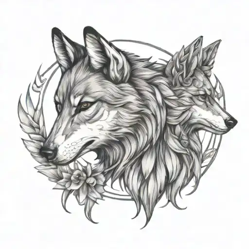 Wolf And Sagittarius Sign