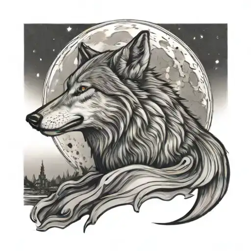 Wolf Howling At The Moon