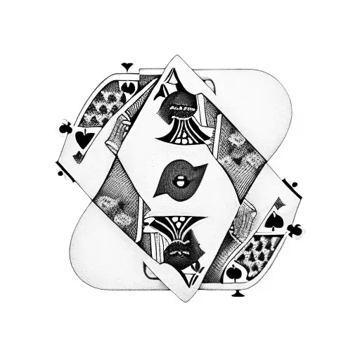 3 Playing Cards And Two Dice