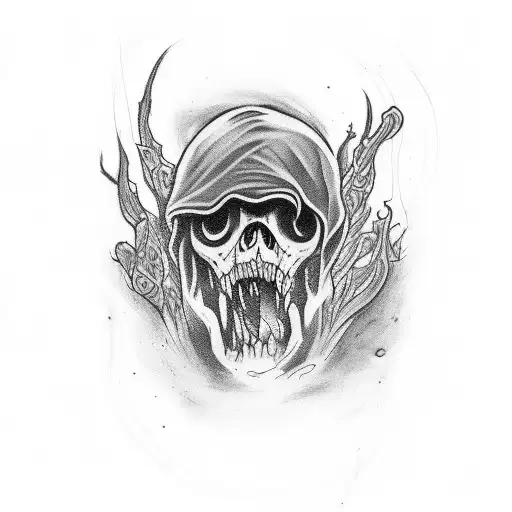 Design A Tattoo Inspired By The Intense Atmosphere Of The Last Of Us With A Dark And Ominous Vibe