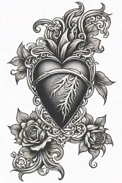 Sacred Heart Intertwined
