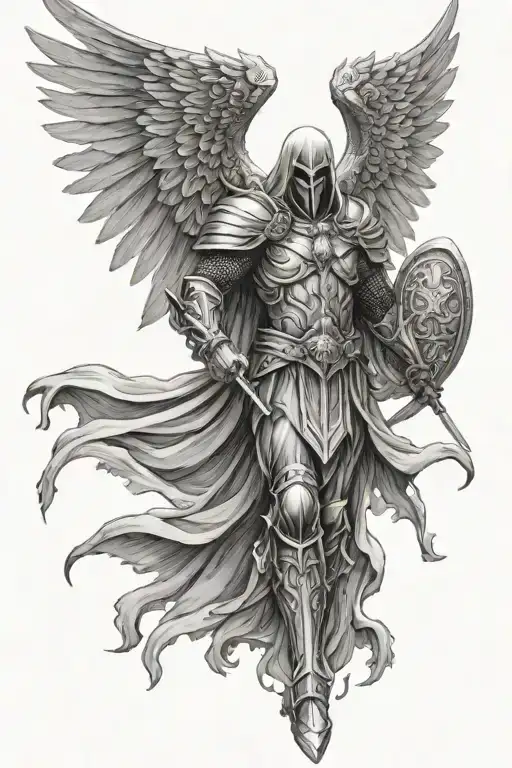 Mighty Warrior Azrael Archangel Of Souls