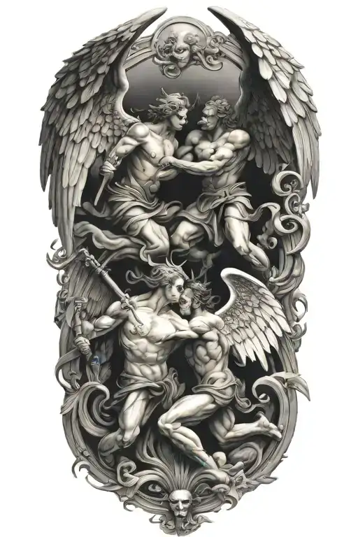 Angels Fighting Demons