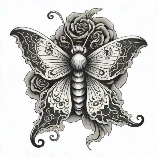 Ornate Sleep Token Symbol Death Moth