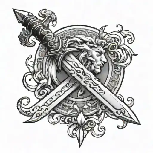 Greek Myth Dagger Stabbing