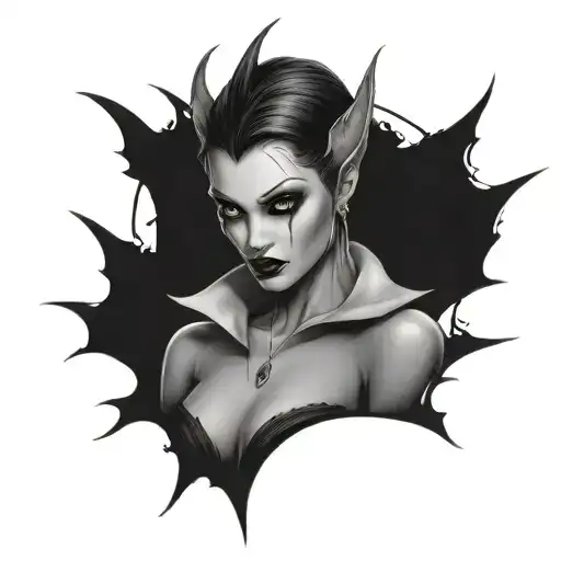 Sexy Vampire Girl Looking No Fairy Ears